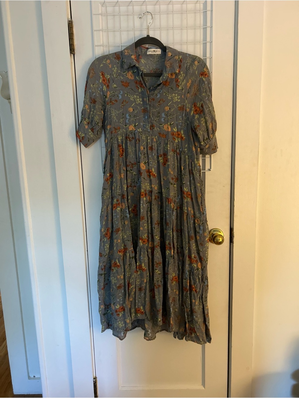 NATURAL Rebbeca Midi Dress - Picture 3 of 5